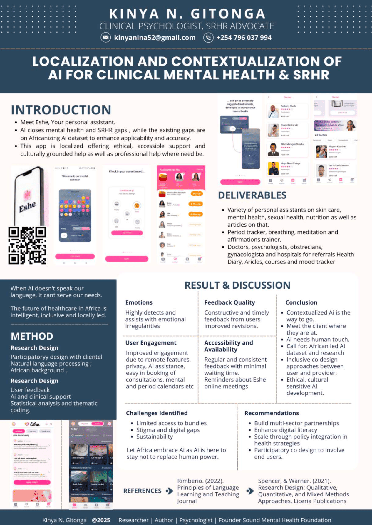 Poster preview for LOCALIZATION AND CONTEXTUALIZATION OF AI FOR CLINICAL MENTAL HEALTH & SRHR