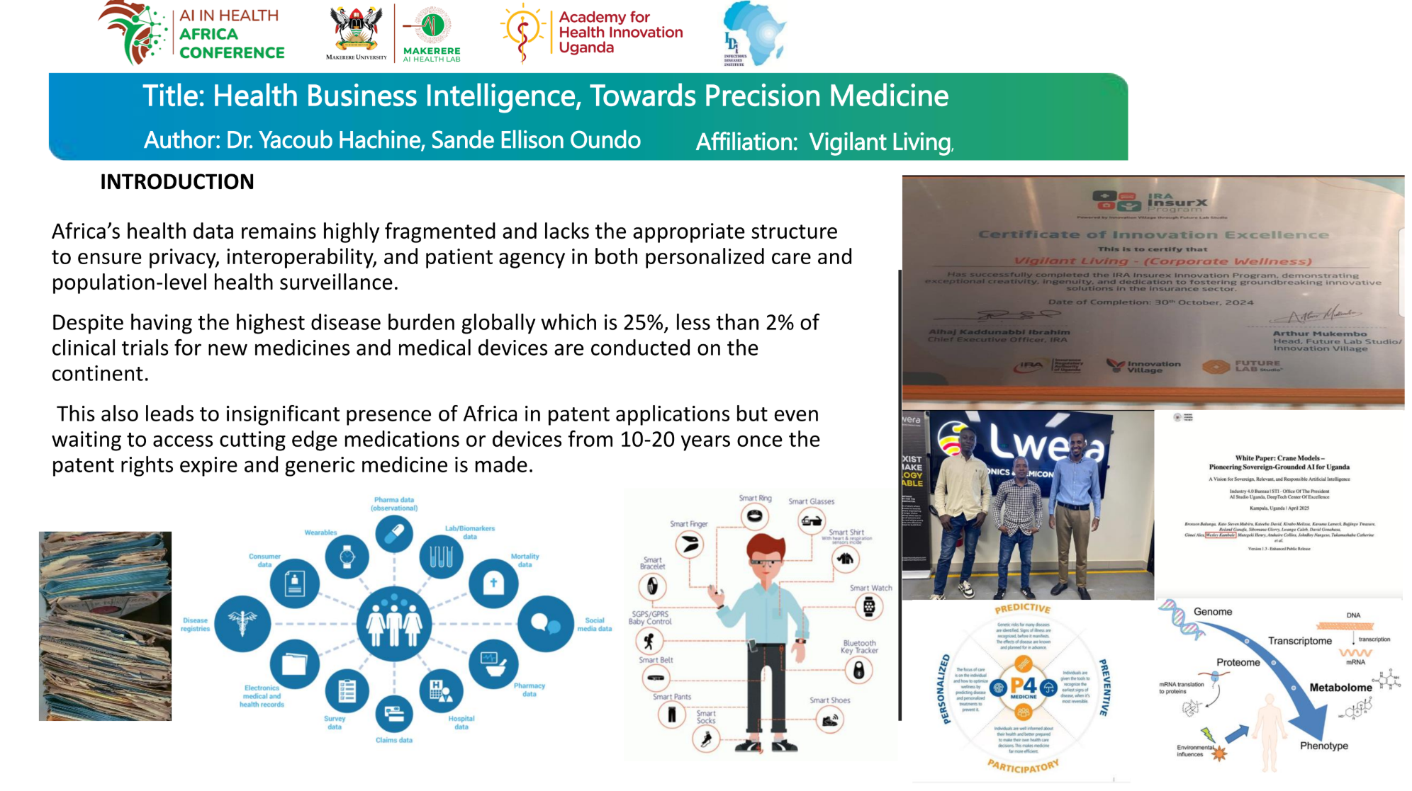 Poster preview for Health Business Intelligence, Towards Precision Medicine